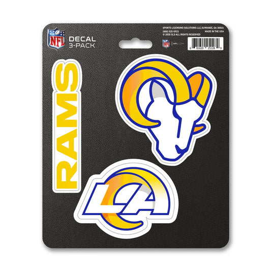 Los Angeles Rams Decal Die Cut Team 3 Pack
