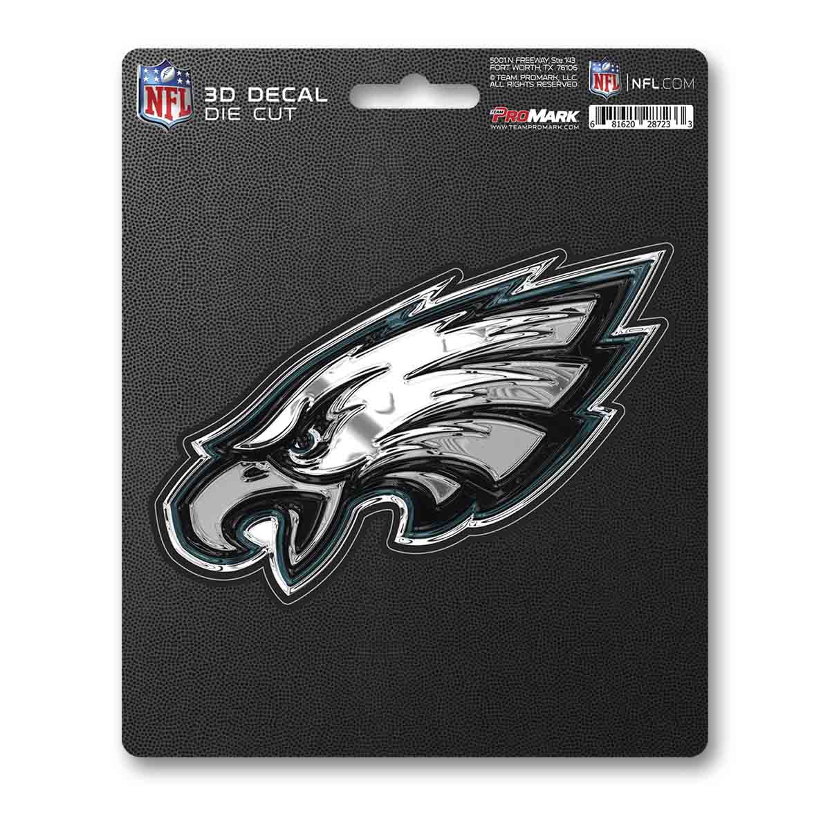 Philadelphia Eagles Decal 5x8 Die Cut 3D Logo Design