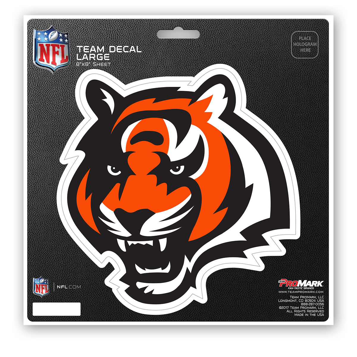 Cincinnati Bengals Decal 8x8 Die Cut - Special Order