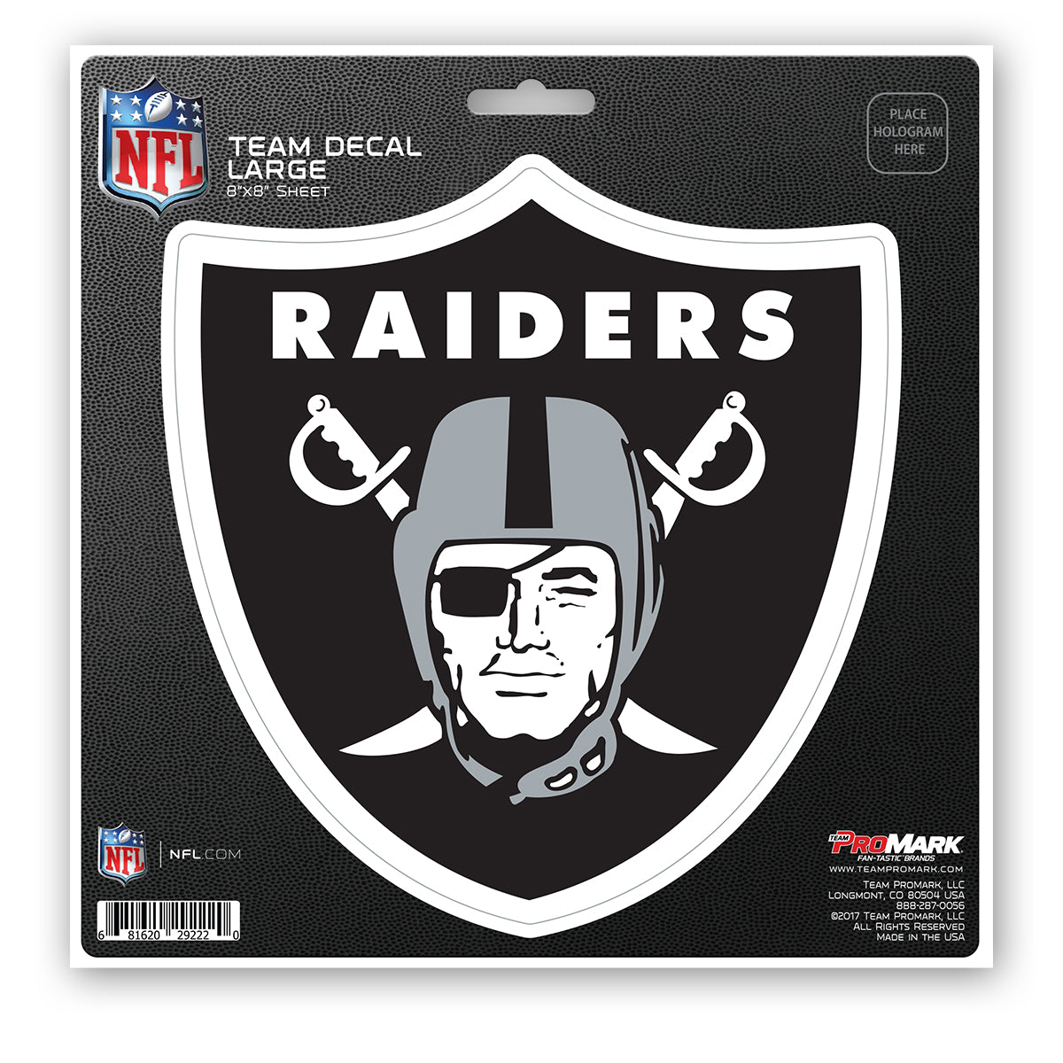 Las Vegas Raiders Decal 8x8 Die Cut