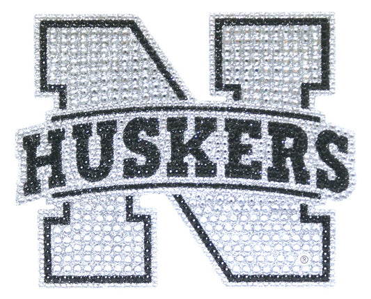 Nebraska Cornhuskers Auto Emblem Rhinestone Bling CO