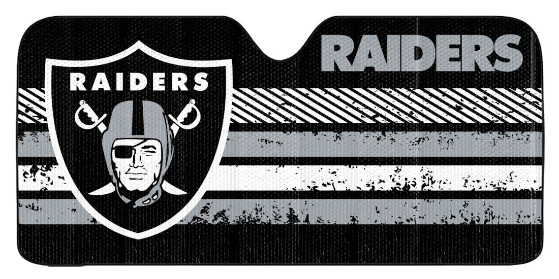 Las Vegas Raiders Auto Sun Shade - 59"x27"