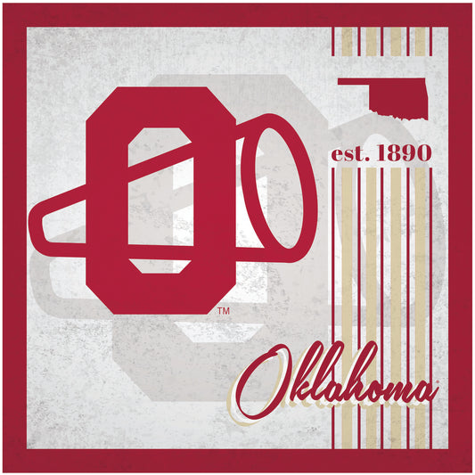 Oklahoma Sooners Sign Wood 10x10 Album Design