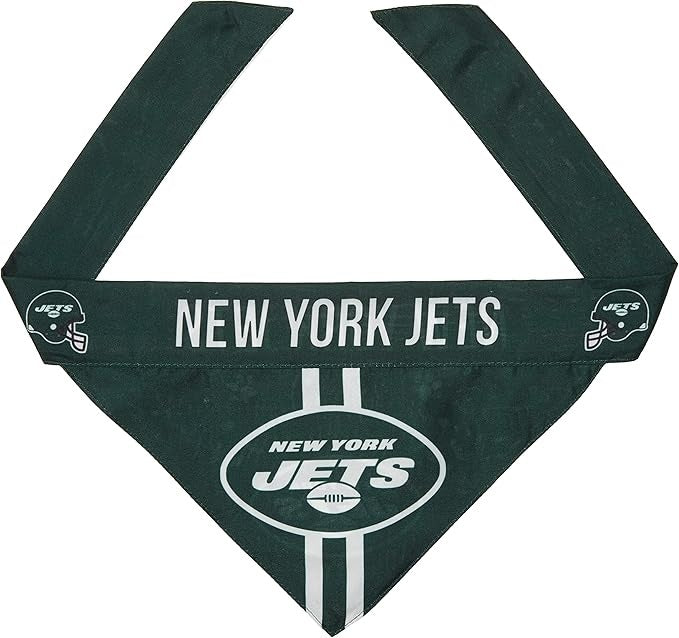 New York Jets Pet Bandanna Size XS Alternate Design