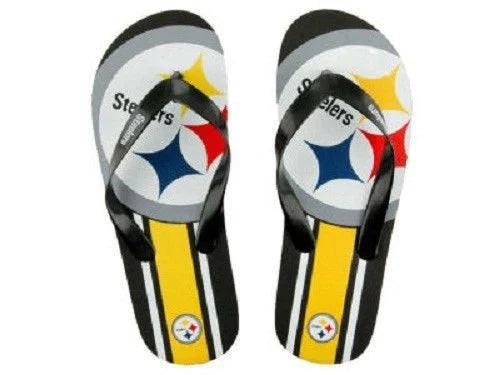 Pittsburgh Steelers Men Flip Flop - (1 Pair) - L