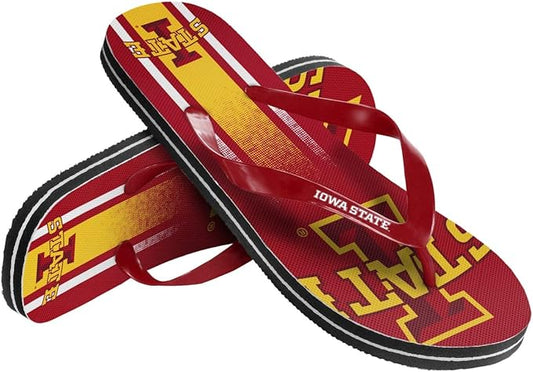 Iowa State Cyclones Flip Flop Unisex Gradient Big Logo - (1 Pair) - S