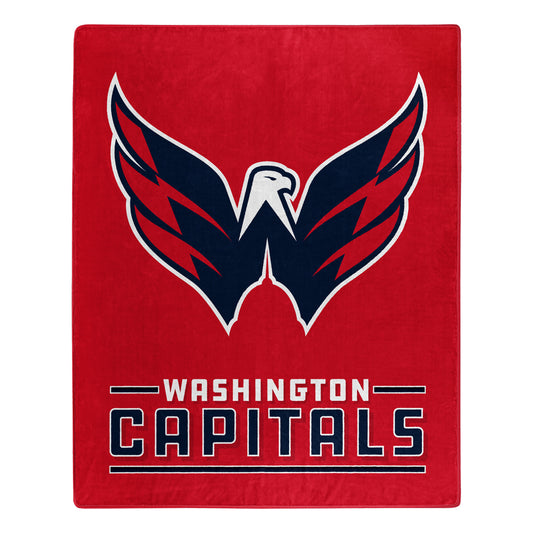 Washington Capitals Blanket 50x60 Raschel Interference Design