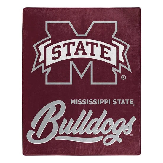 Mississippi State Bulldogs Blanket 50x60 Raschel Signature Design
