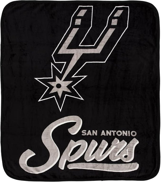 San Antonio Spurs Blanket 50x60 Raschel Signature Design