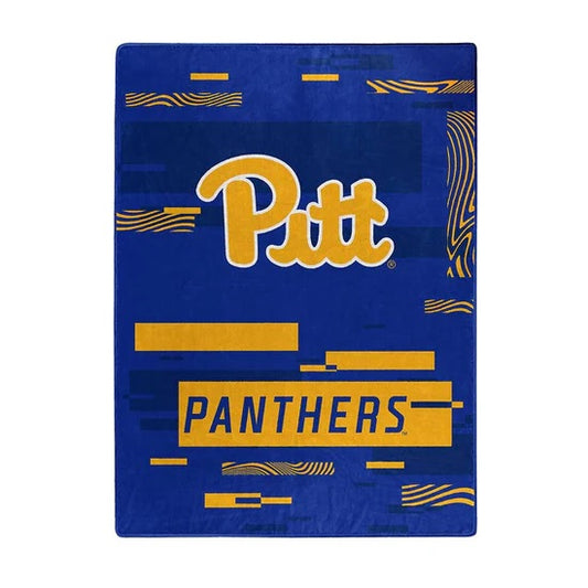 Pittsburgh Panthers Blanket 60x80 Raschel Digitize Design