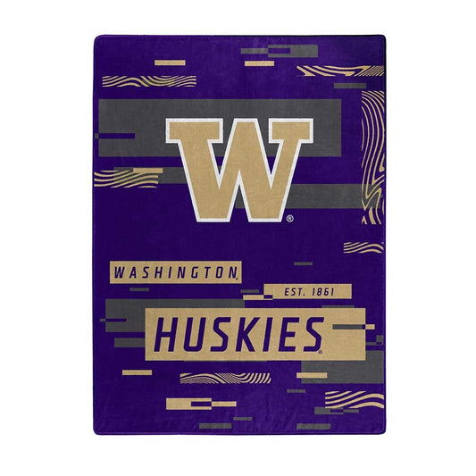 Washington Huskies Blanket 60x80 Raschel Digitize Design