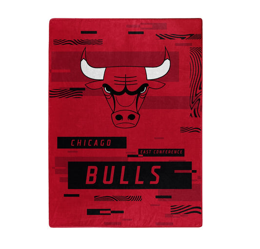 Chicago Bulls Blanket 60x80 Raschel Digitize Design