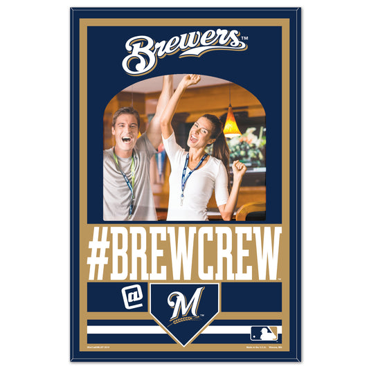 Milwaukee Brewers Sign Wood 11x17 Mirror