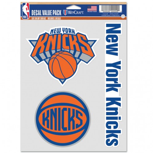 New York Knicks Decal Multi Use Fan 3 Pack