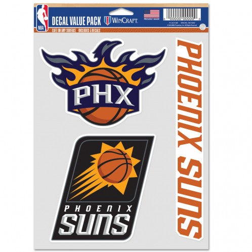 Phoenix Suns  Decal Multi Use Fan 3 Pack