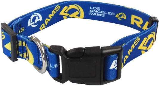 Los Angeles Rams Pet Collar Size S