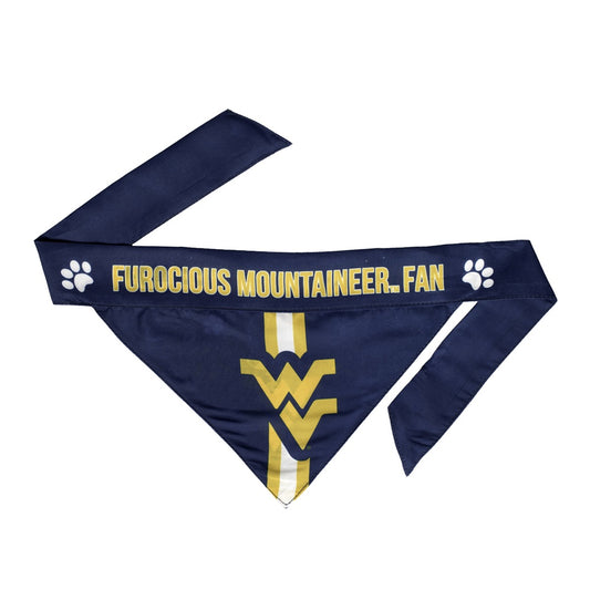 West Virginia Mountaineers Pet Bandanna Size XS