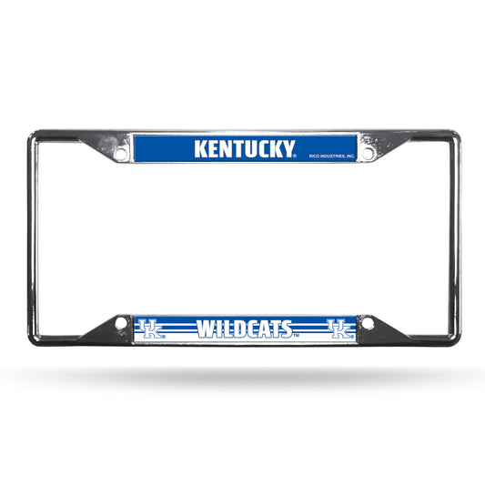 Kentucky Wildcats License Plate Frame Chrome EZ View