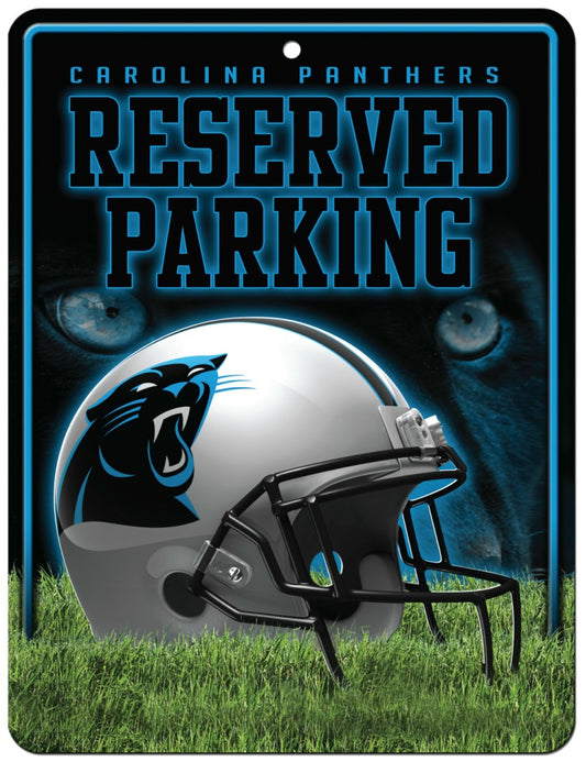 Carolina Panthers Sign Metal Parking
