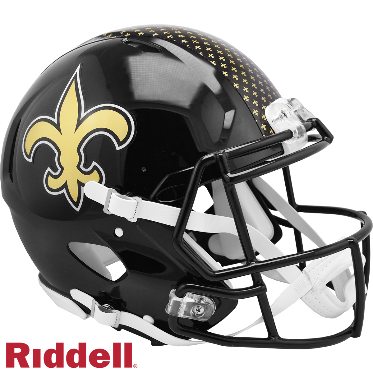 New Orleans Saints Helmet Riddell Authentic Full Size Speed Style On-Field Alternate - Special Order