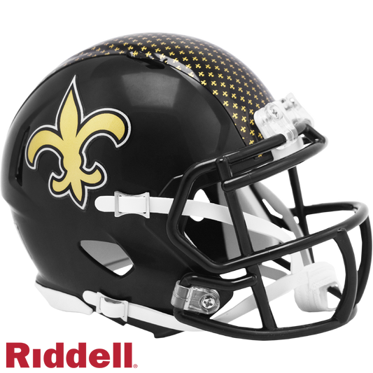 New Orleans Saints Helmet Riddell Replica Mini Speed Style On-Field Alternate 2022 Periodic Restock