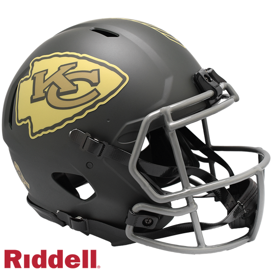 Kansas City Chiefs Helmet Riddell Authentic Full Size Speed Style Salute To Service 2025