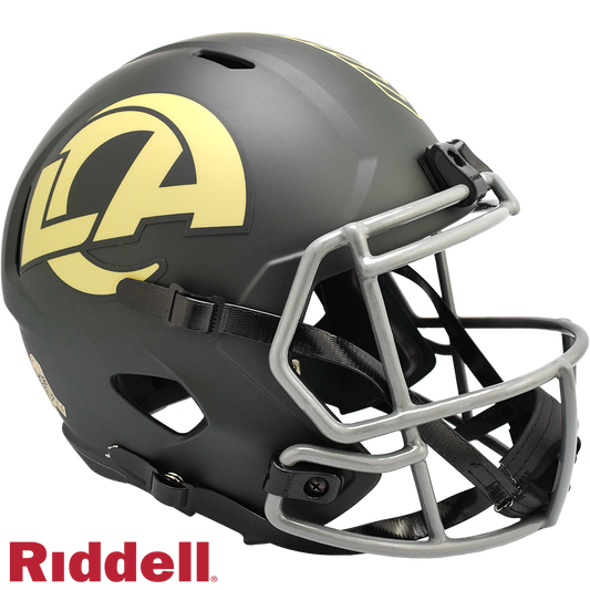 Los Angeles Rams Helmet Riddell Replica Full Size Speed Style Salute To Service 2025