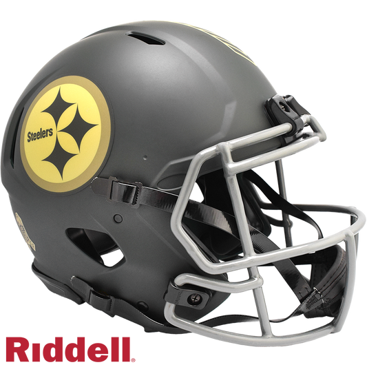 Pittsburgh Steelers Helmet Riddell Replica Full Size Speed Style Salute To Service 2025