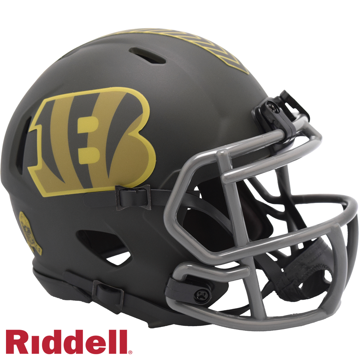 Cincinnati Bengals Helmet Riddell Replica Mini Speed Style Salute To Service 2025