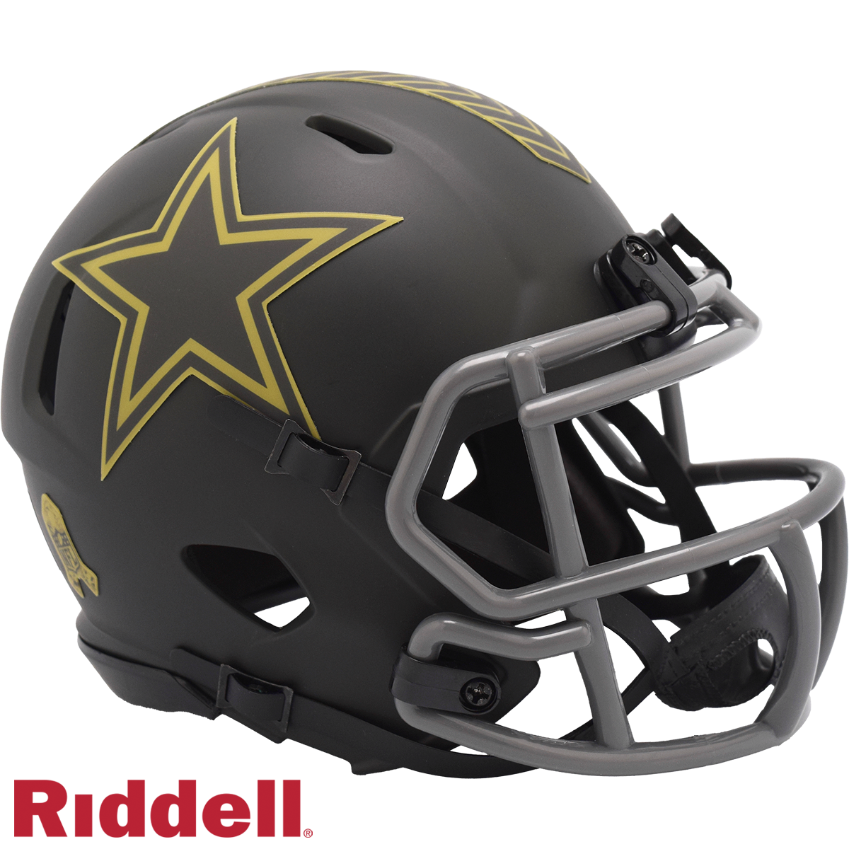 Dallas Cowboys Helmet Riddell Replica Mini Speed Style Salute To Service 2025