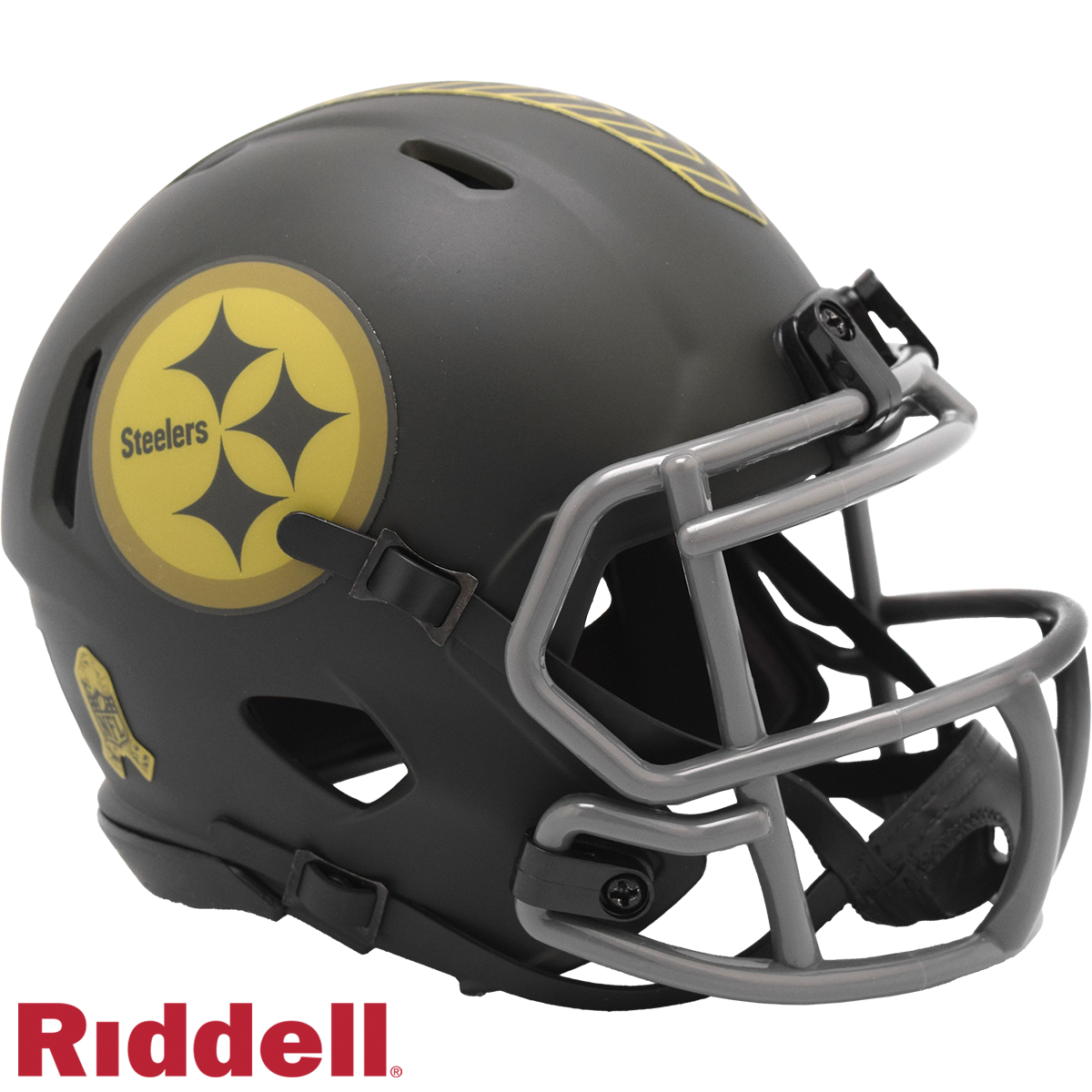 Pittsburgh Steelers Helmet Riddell Replica Mini Speed Style Salute To Service 2025