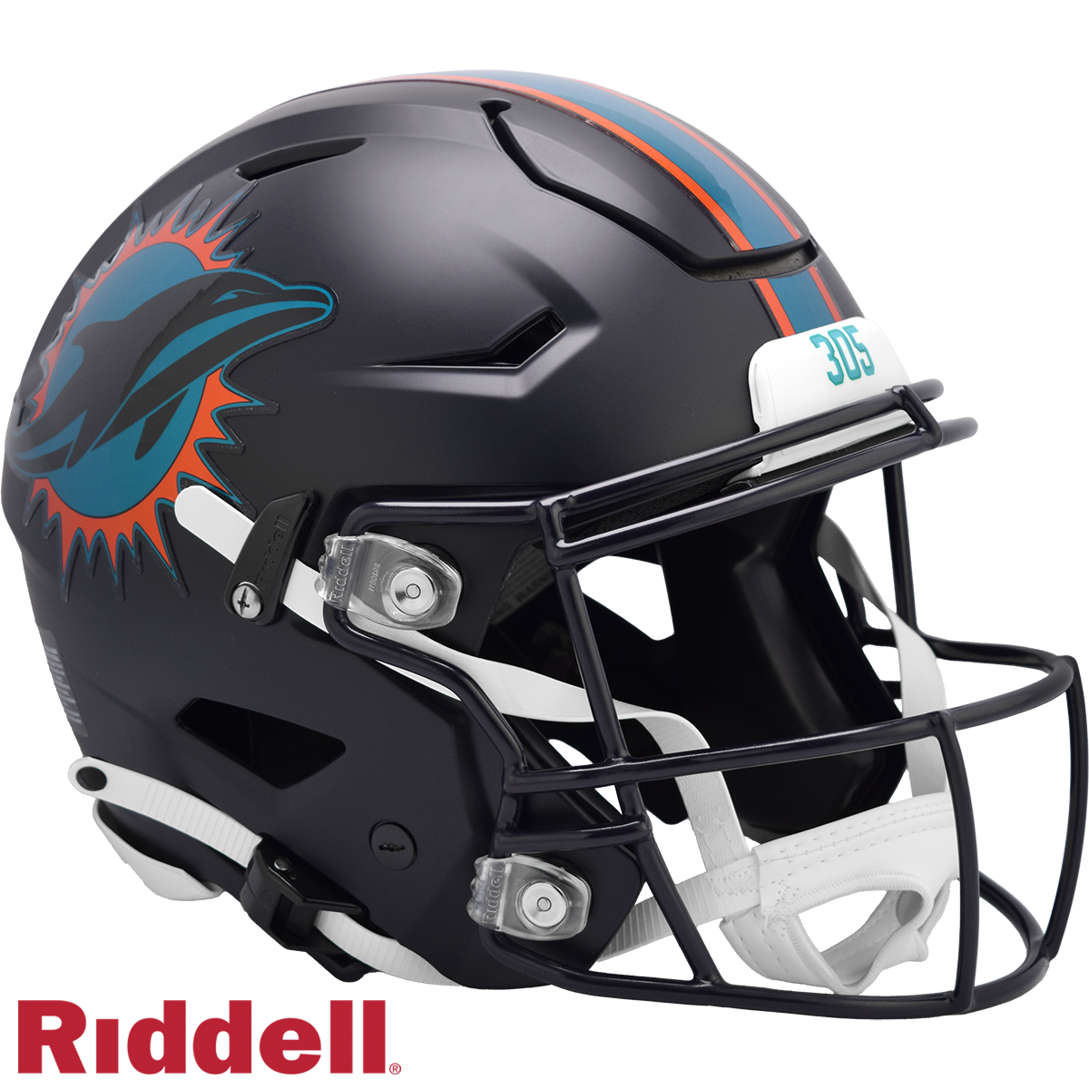 Miami Dolphins Helmet Riddell Authentic Full Size SpeedFlex Style Rivalry Alternate 2025 - Special Order