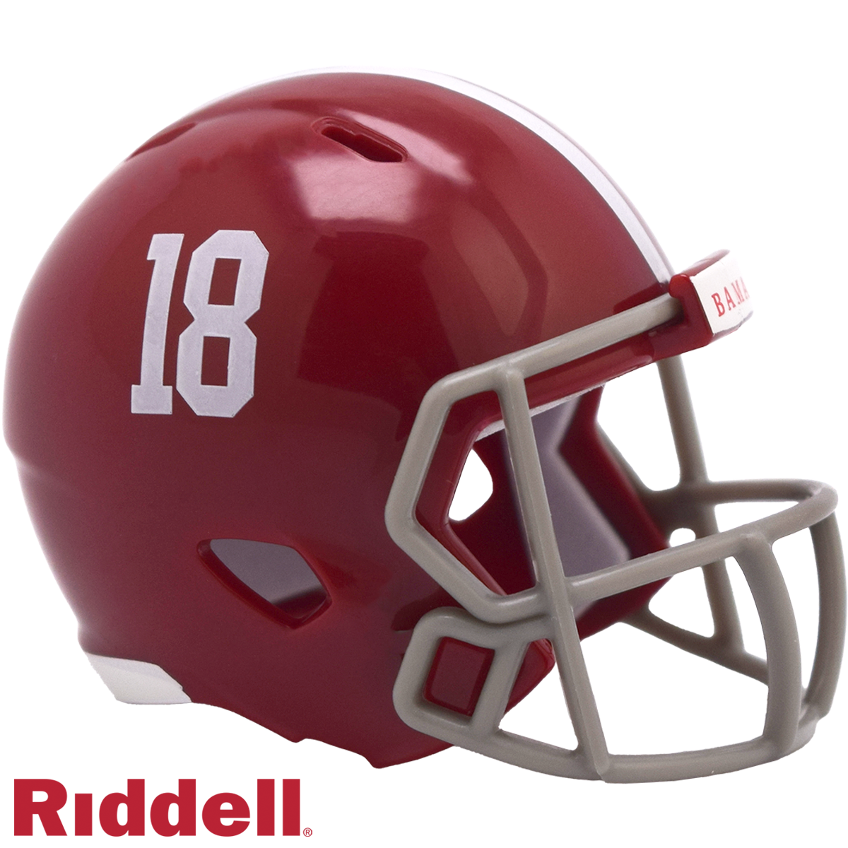 Alabama Crimson Tide Helmet Riddell Pocket Pro Speed Style #18 Periodic Restock