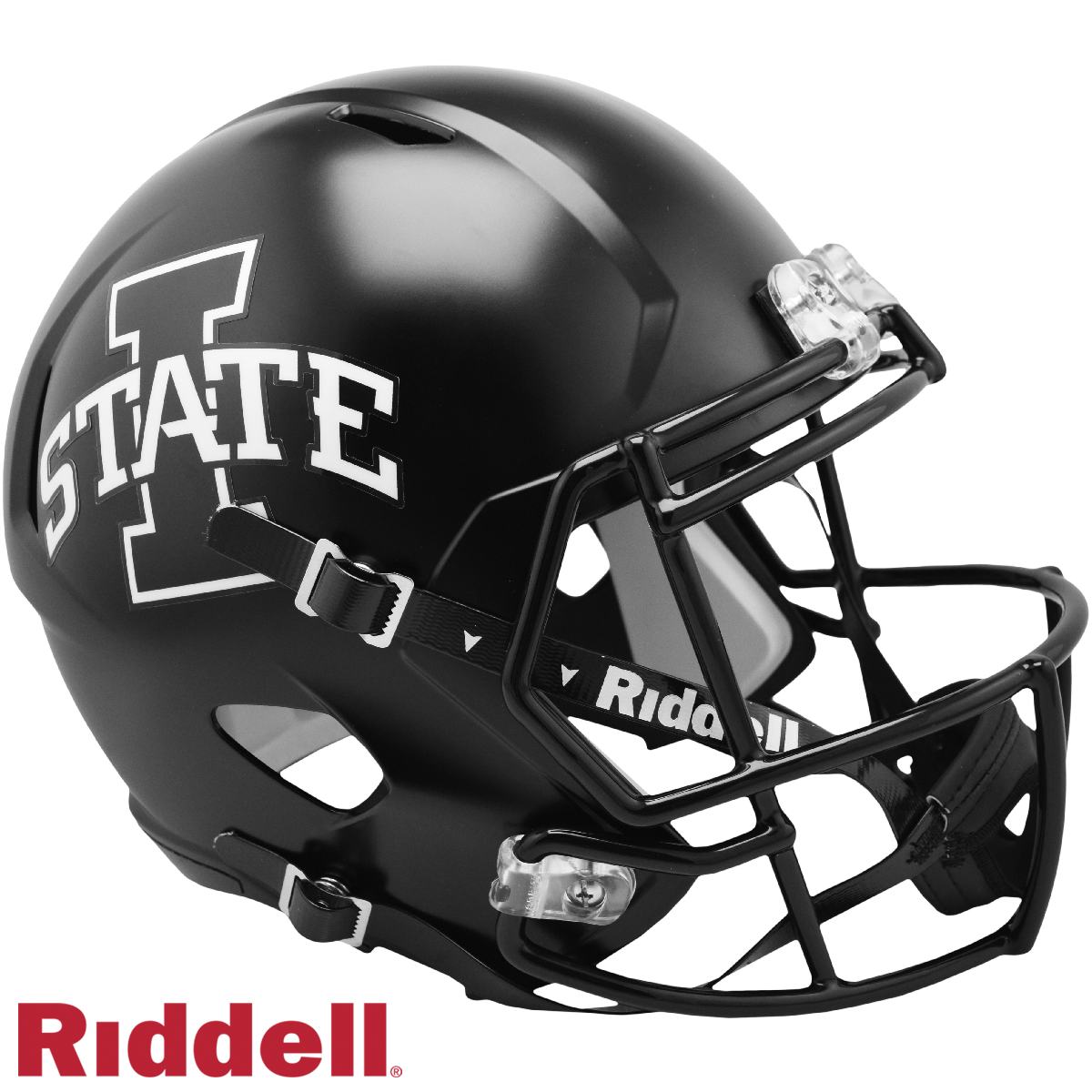 Iowa State Cyclones Helmet Riddell Replica Full Size Speed Style Satin Black