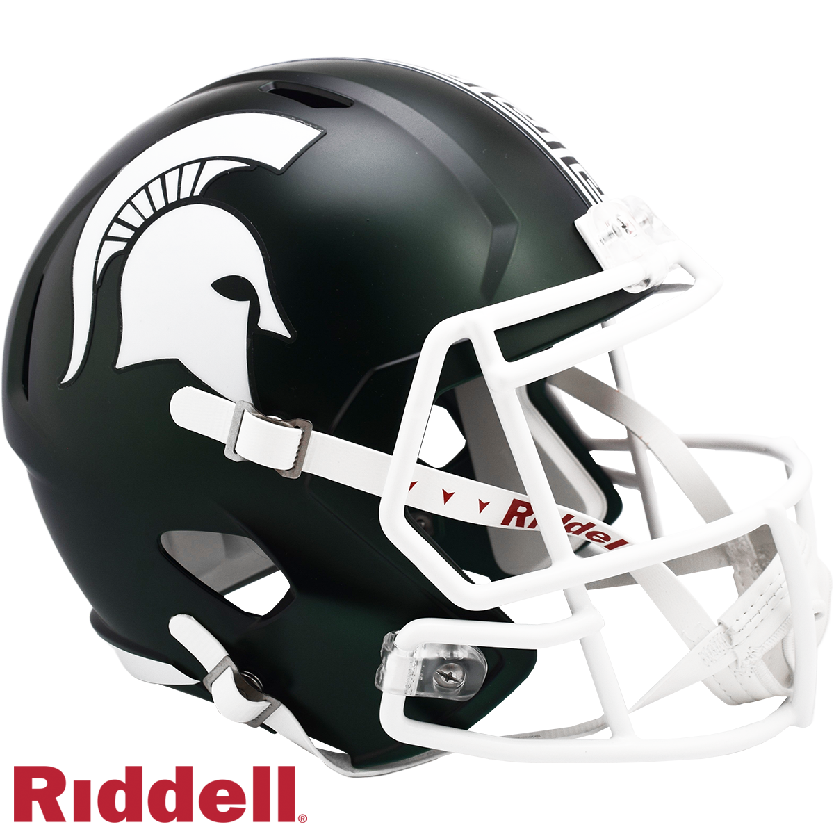 Michigan State Spartans Helmet Riddell Replica Full Size Speed Style Satin