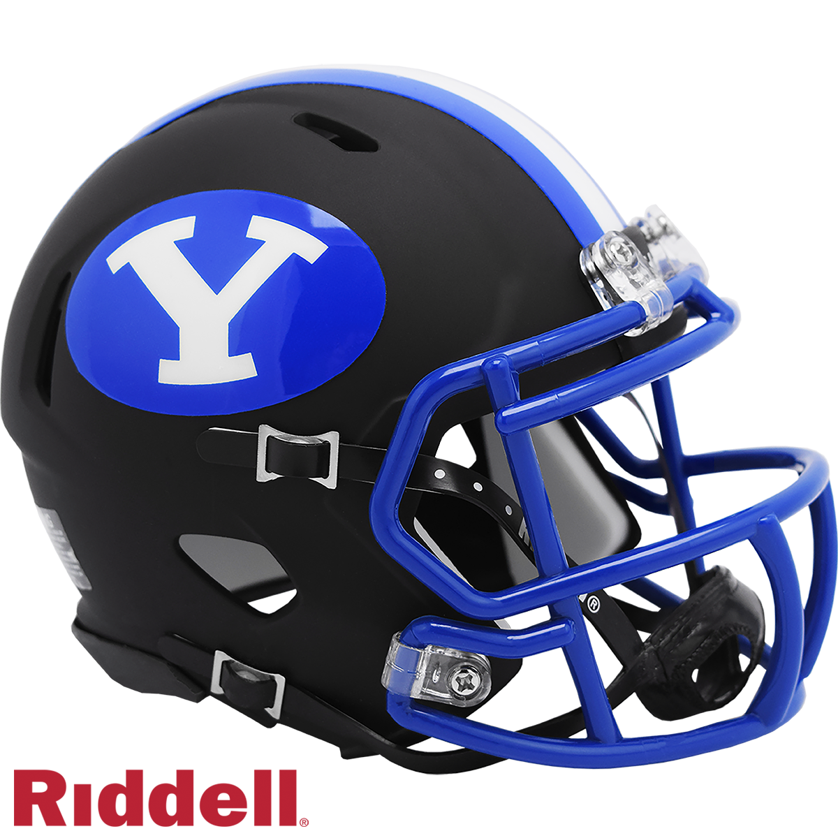BYU Cougars Helmet Riddell Replica Mini Speed Style Matte Black 2020