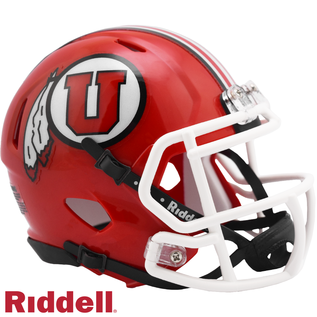 Utah Utes Helmet Riddell Replica Mini Speed Style Red
