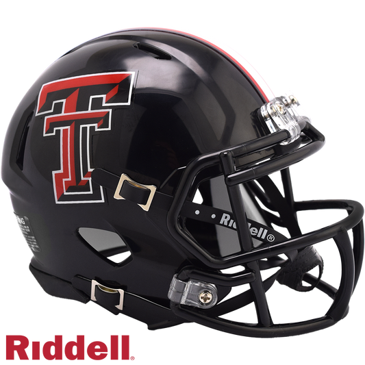 Texas Tech Red Raiders Helmet Riddell Replica Mini Speed Style Black