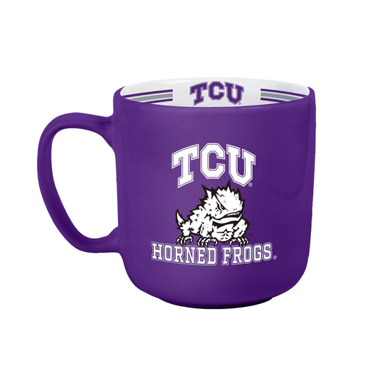 TCU Horned Frogs Coffee Mug 15oz Stripe Design