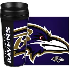 Baltimore Ravens Travel Mug 14oz Full Wrap Style Hype Design