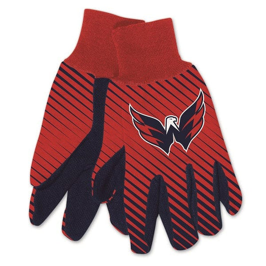 Washington Capitals Gloves Two Tone Style Adult Size