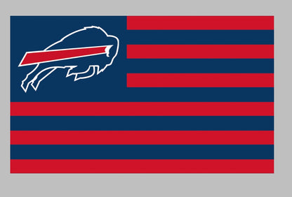 Buffalo Bills Red American Flag 3' x 5' New Free Shipping