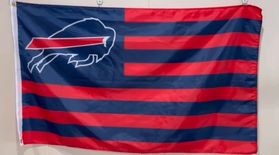 Buffalo Bills Red American Flag 3' x 5' New Free Shipping
