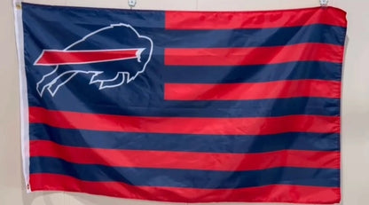 Buffalo Bills Red American Flag 3' x 5' New Free Shipping