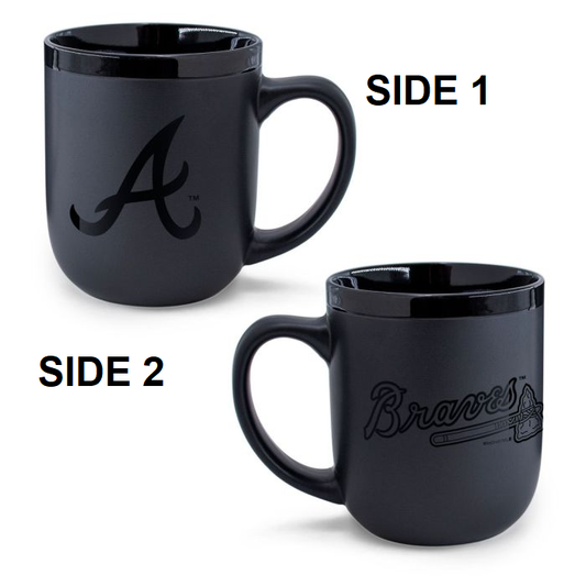 Atlanta Braves Coffee Mug 17oz Matte Black