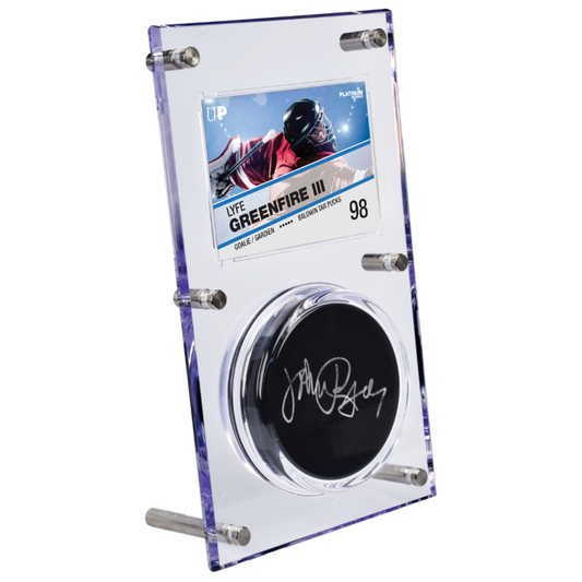 Clear Puck & Card Flip Display 35pt - Special Order
