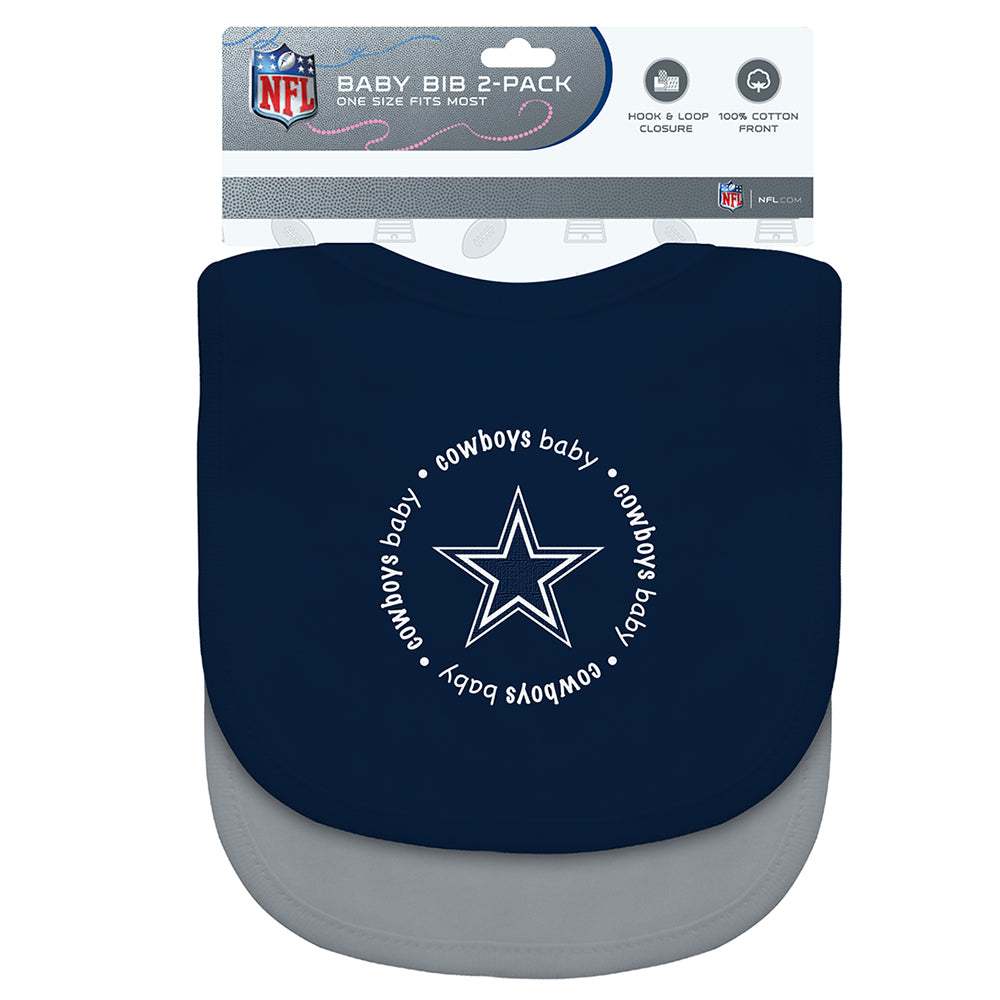 Dallas Cowboys Baby Bib 2 Pack - Special Order