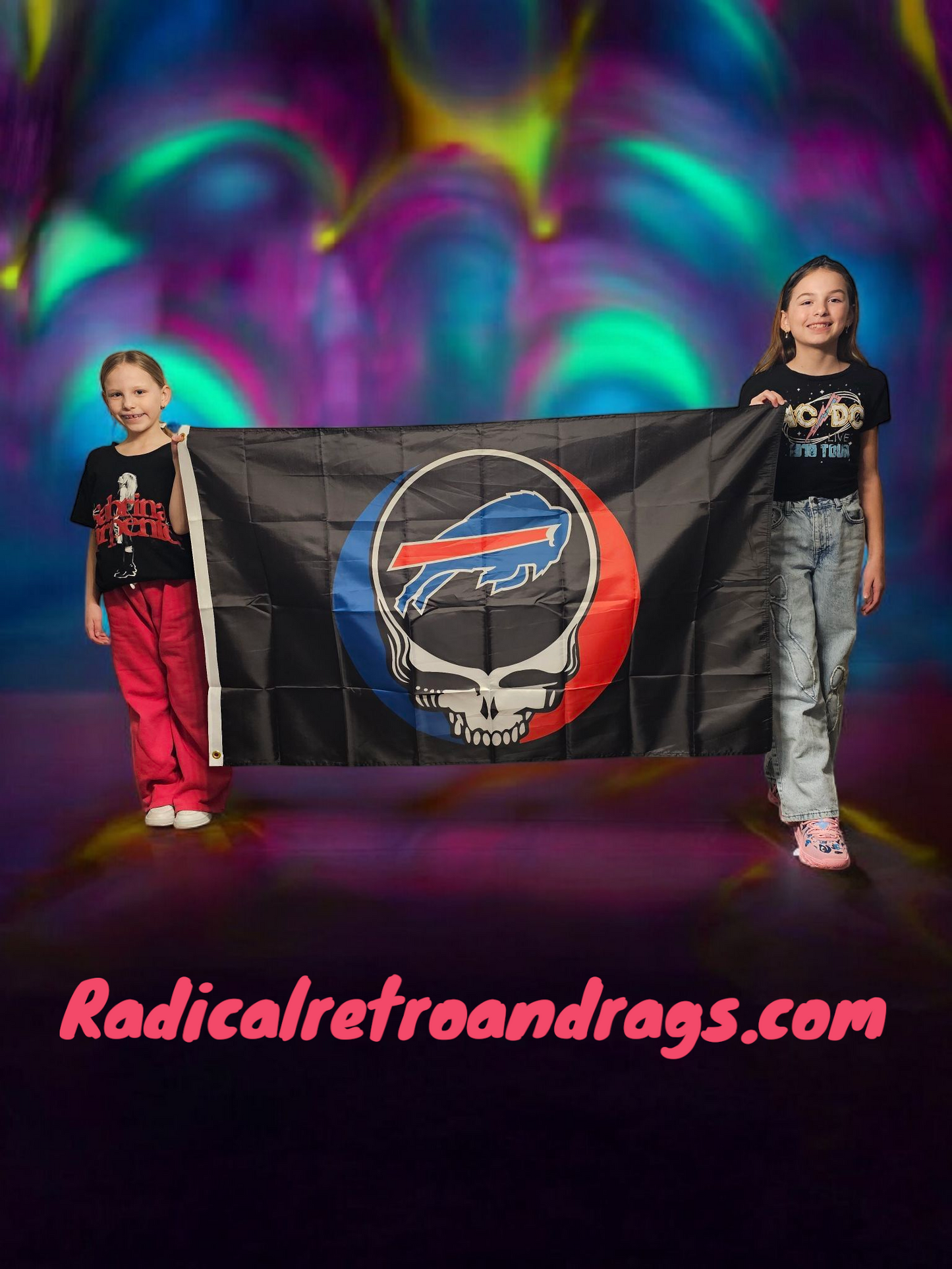 Grateful Dead Buffalo Bills Flag 3' x 5' NEW FREE SHIPPING