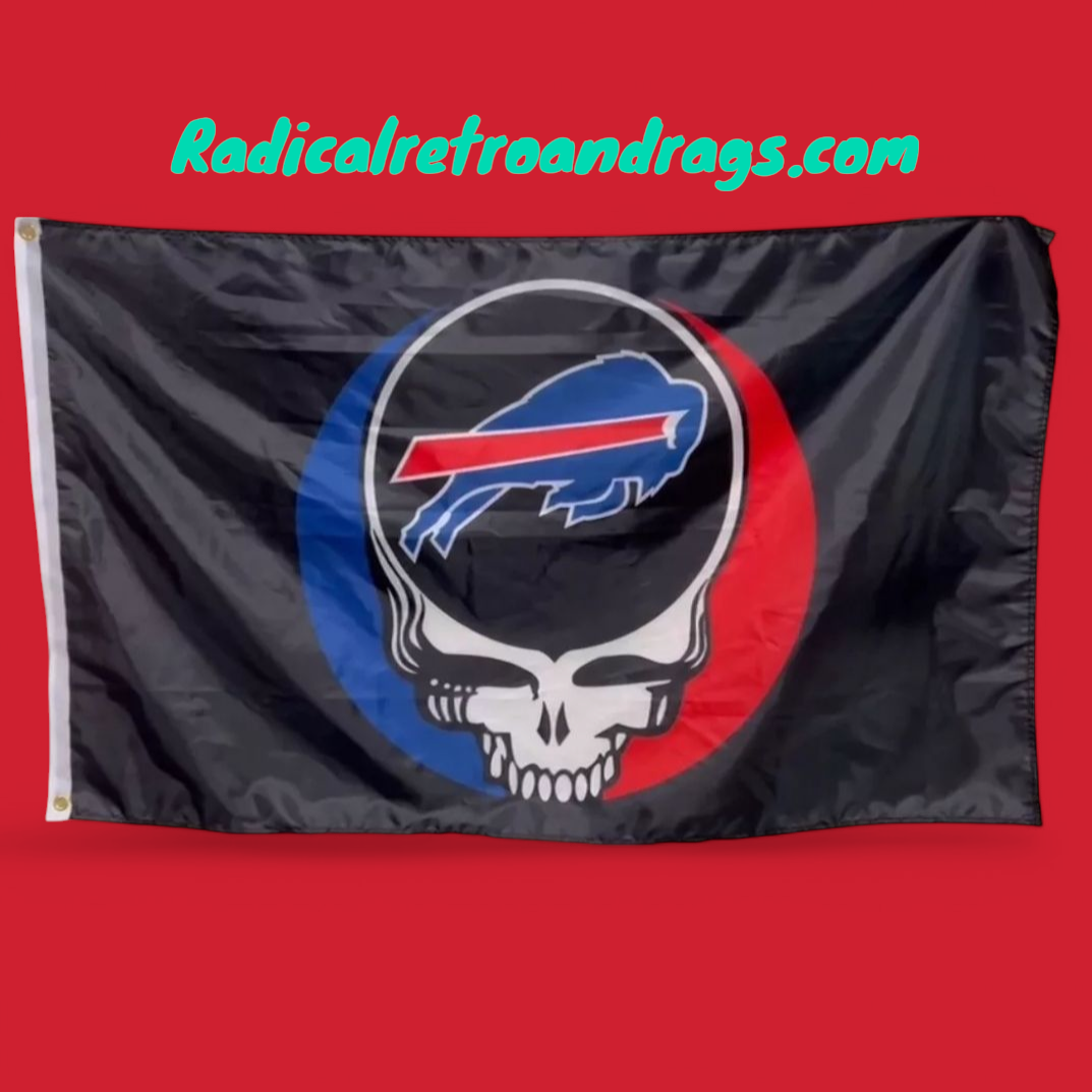 Grateful Dead Buffalo Bills Flag 3' x 5' NEW FREE SHIPPING