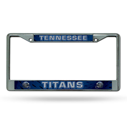 Tennessee Titans License Plate Frame Chrome Printed Insert